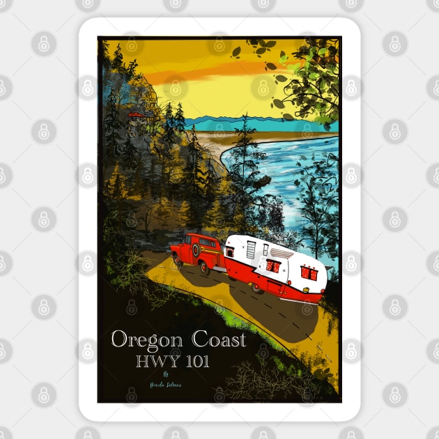 Oregon Coast HWY101 Travel Sticker by Salzanos